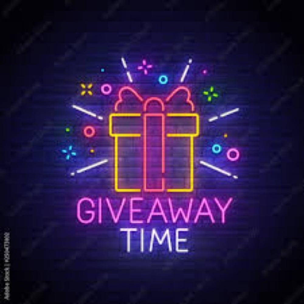 Neon Giveaway Time Sign